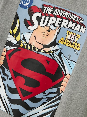 NAME IT Shirt 'NKMJUNIOR SUPERMAN' in Grey