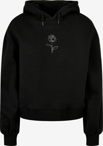 Sweat-shirt 'Spring - Rose' Merchcode en noir : devant