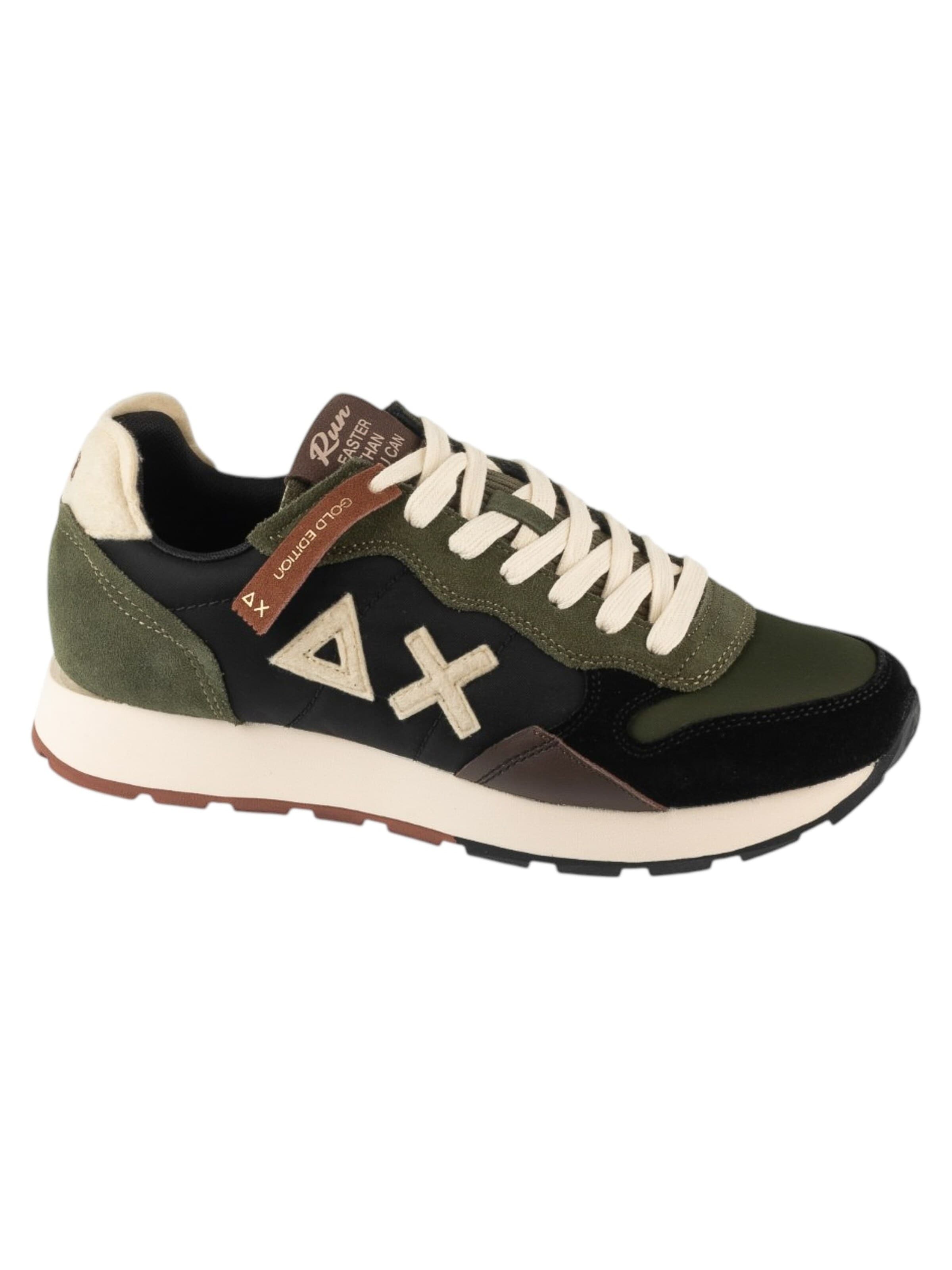 SUN68 Sneakers laag 'Tom Winter Style' in Groen: voorkant