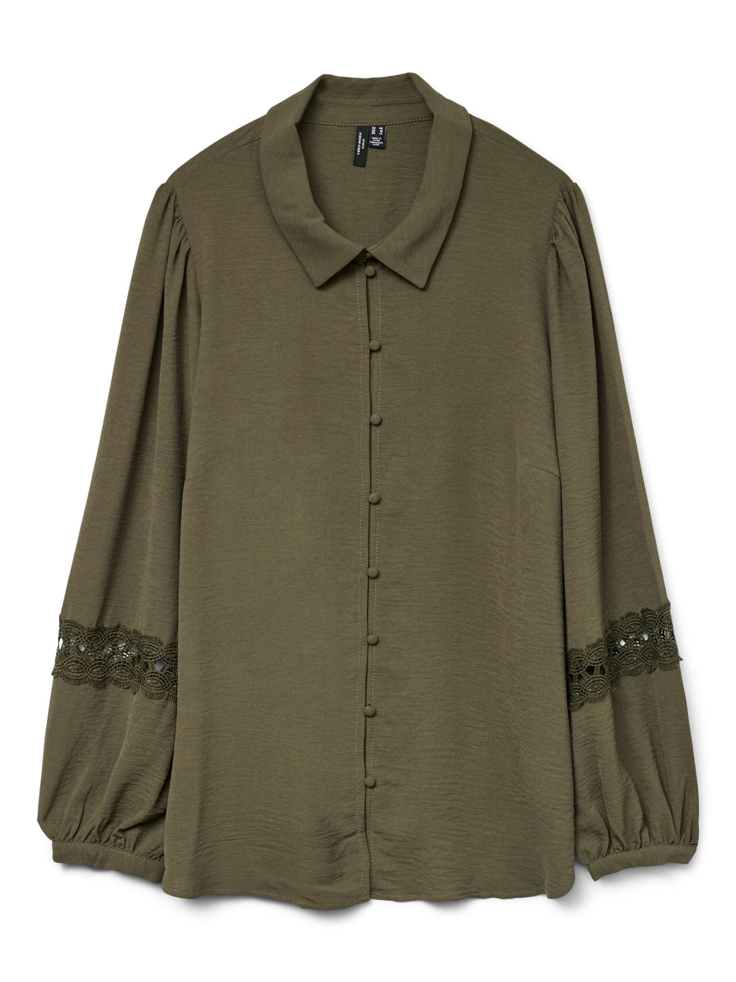 Vero Moda Curve - Blusa 'VMCAlva' en verde: frente