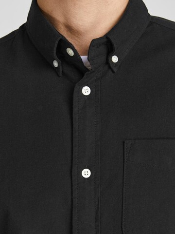 JACK & JONES Regular Fit Hemd 'Brook' in Schwarz