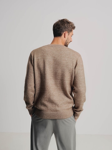 ABOUT YOU x Kevin Trapp Sweater 'Mert' in Brown