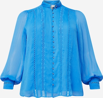 Forever New Curve Blouse 'Fifi' in Blue: front