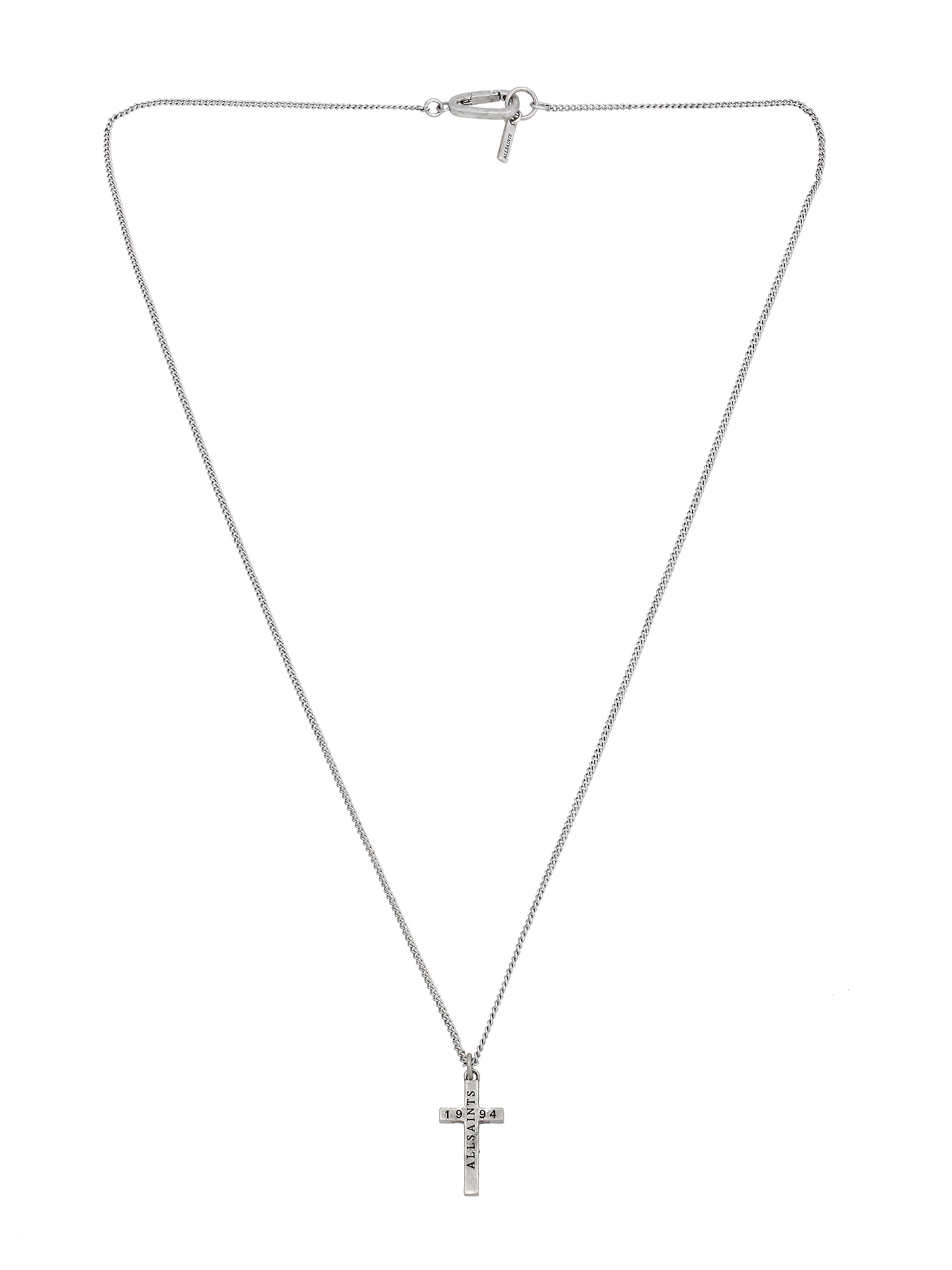 AllSaints Necklace in Silver: front