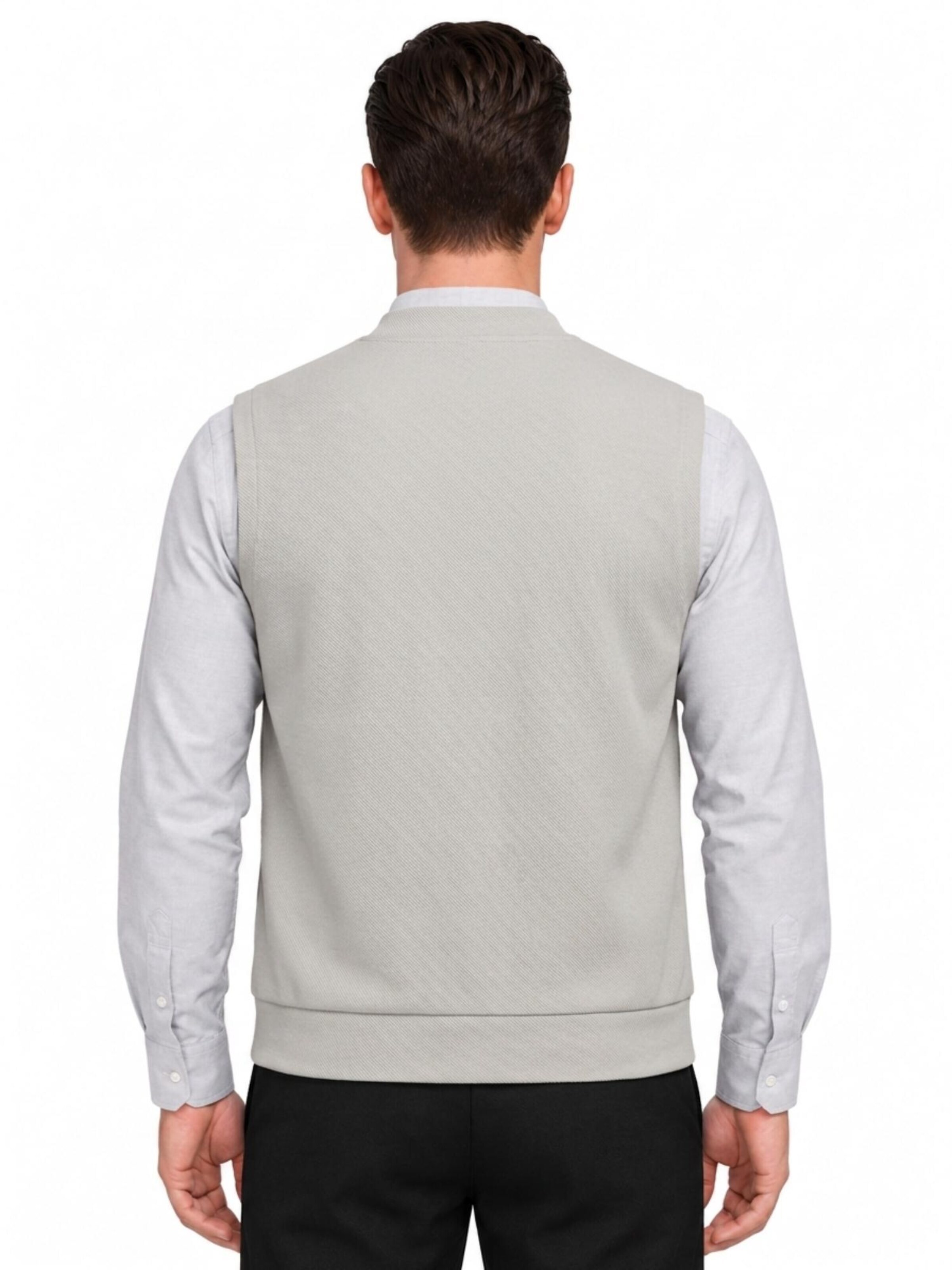 ALLTHEMEN Strickjacke 'Schräglicht'‌‌‌‌‌ in Beige