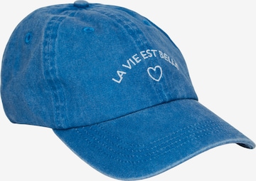 PIECES Cap 'MOKI' in Blue: front