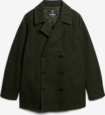 Manteau mi-saison Superdry en vert : devant