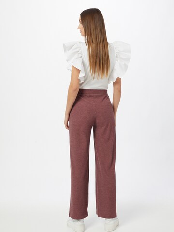 ONLY Wide leg Trousers 'Nella' in Pink