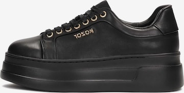 Baskets basses Kazar en noir : devant