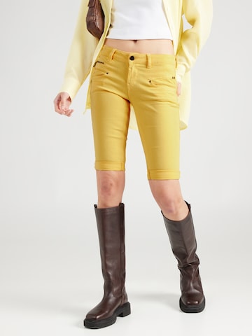 FREEMAN T. PORTER Skinny Jeans 'Belixa New Magic Color' in Geel: voorkant