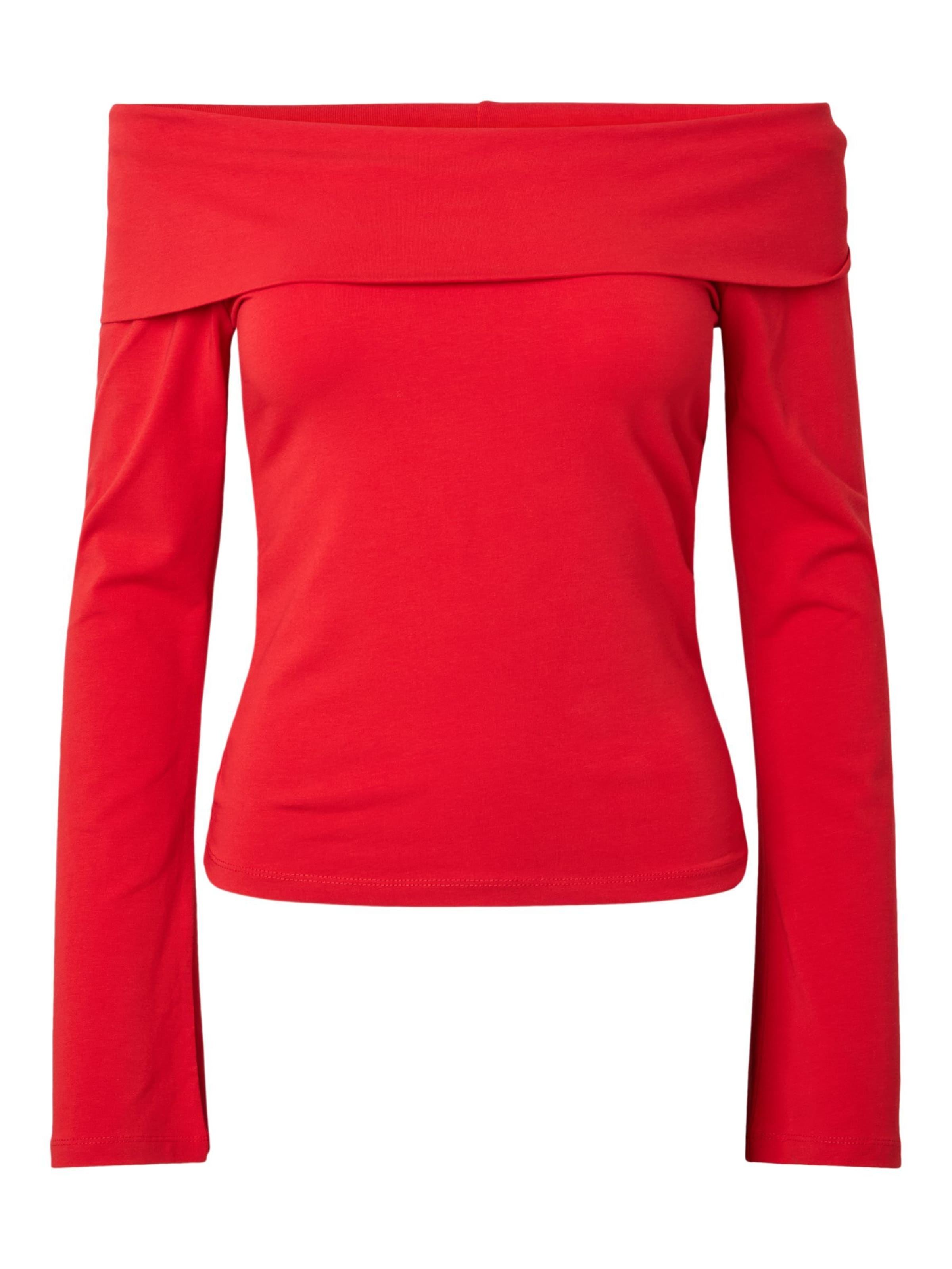PIECES Shirt 'PCGeorgina' in XS in Red, Item view