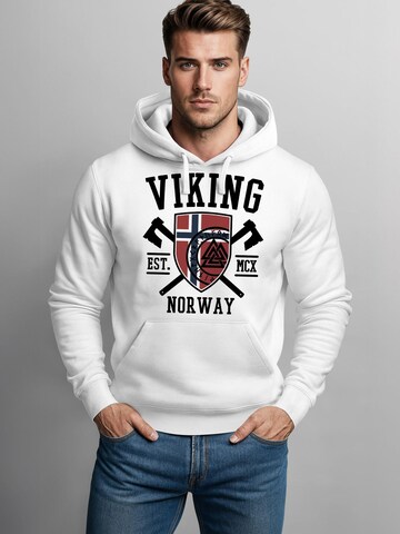 Neverless Sweatshirt 'Viking' in White: front