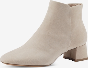 TAMARIS Ankle Boots in Beige: front