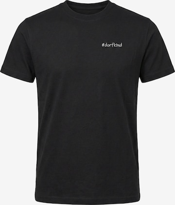 T-Shirt '#Dorfkind' Kleinigkeit en noir : devant