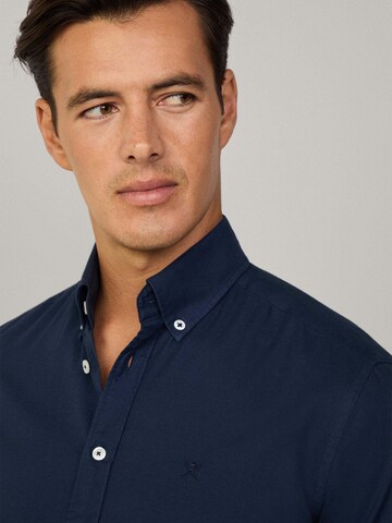 Hackett London Regular Fit Hemd in Blau