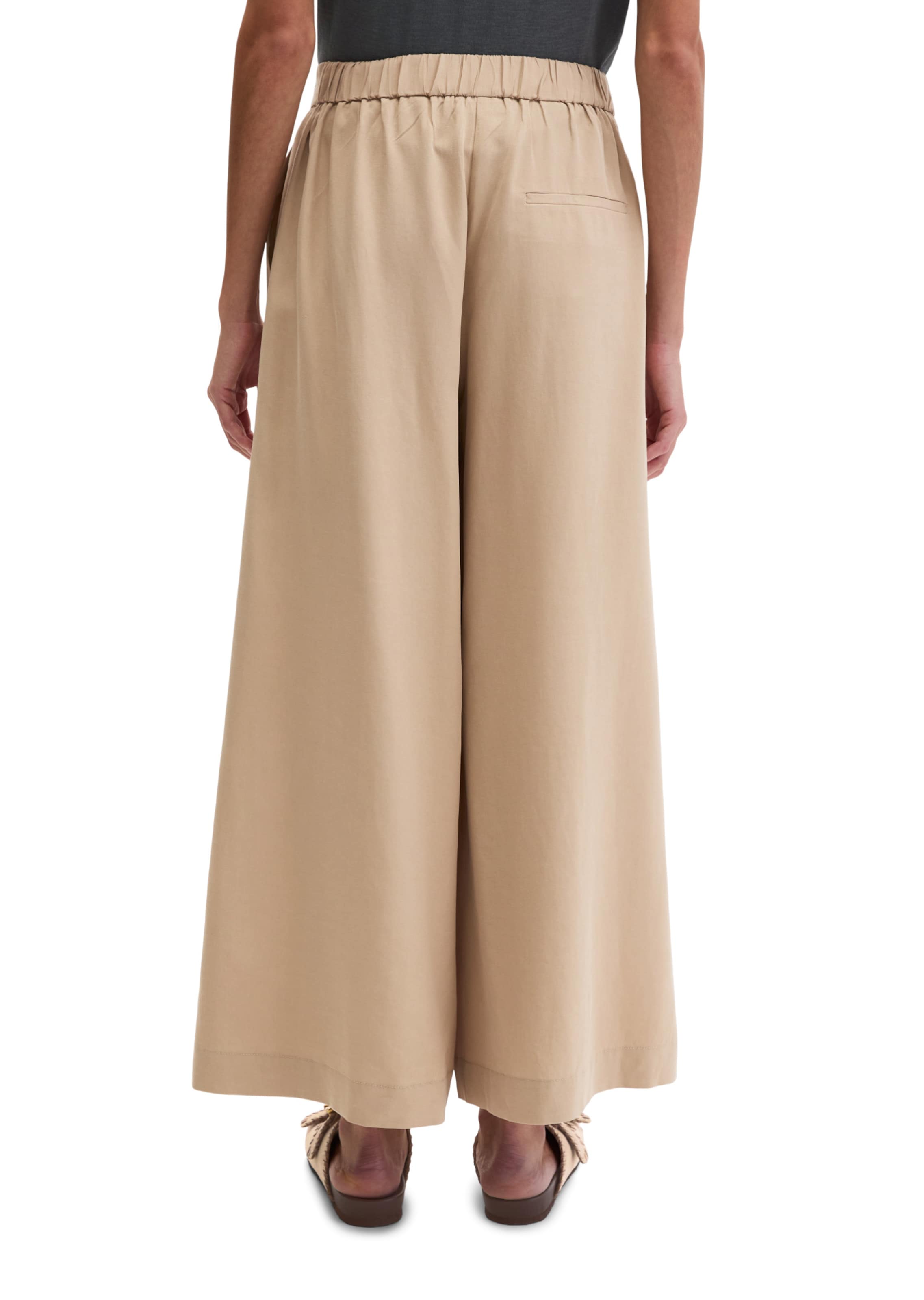 Wide Leg Pantalon Marc O'Polo en beige