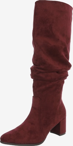 Ital-Design Stiefel in Rot: Vorderseite