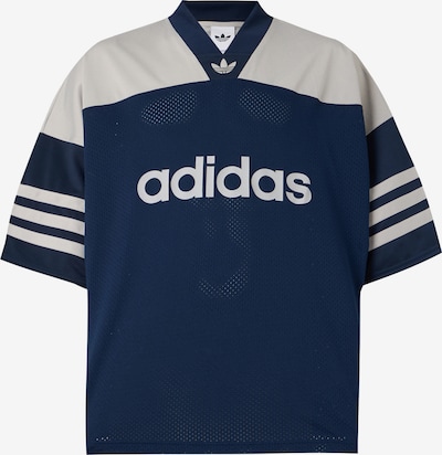 ADIDAS ORIGINALS Majica 'Adicolor Oversized Football' veličine XXS-XS u boja pijeska / morsko plava, Pregled proizvoda