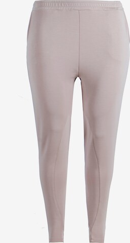 Q by Endurance Tapered Pants 'CINMARIE' in Beige: front