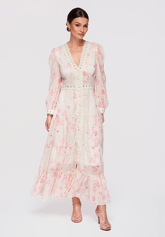 Ombre Dress in Beige