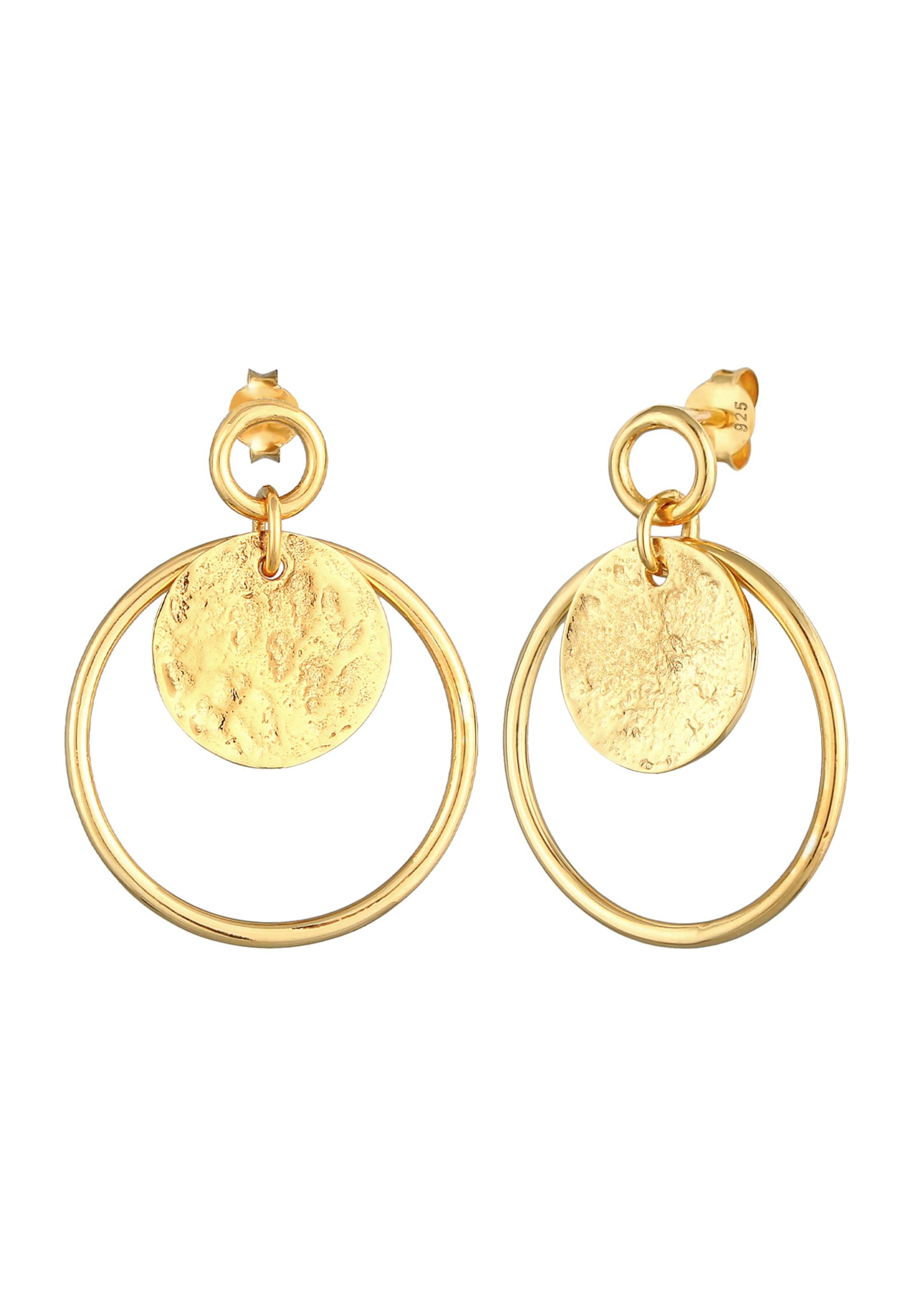 ELLI Earrings 'Geo' in Gold: front