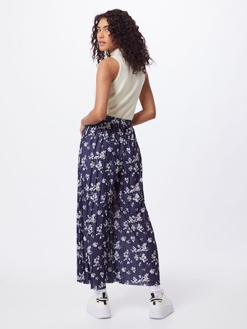 ABOUT YOU Wide leg Pleated Pants 'Viviana' in Blue