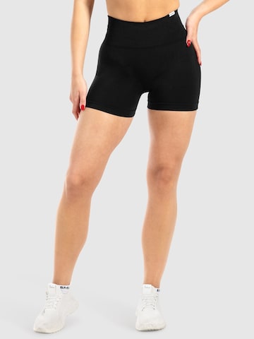 Smilodox Slimfit Sportbroek 'Issy' in Zwart: voorkant