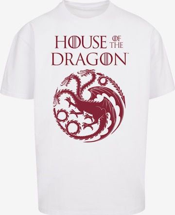 F4NT4STIC T-Shirt 'House Of The Dragon Targaryen' in Weiß: predná strana