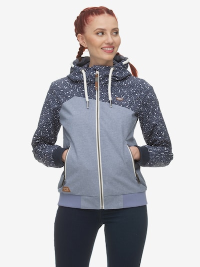 Ragwear Veste fonctionnelle 'Nuggie B' en bleu marine / bleu-gris / blanc, Vue avec produit