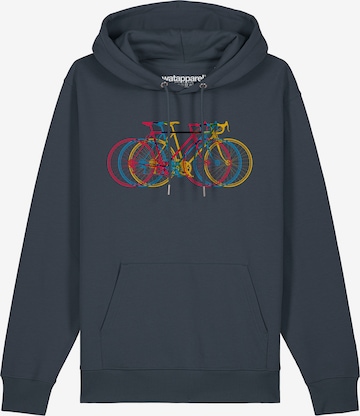 Sweat-shirt 'Fahrräder' Watapparel en gris : devant