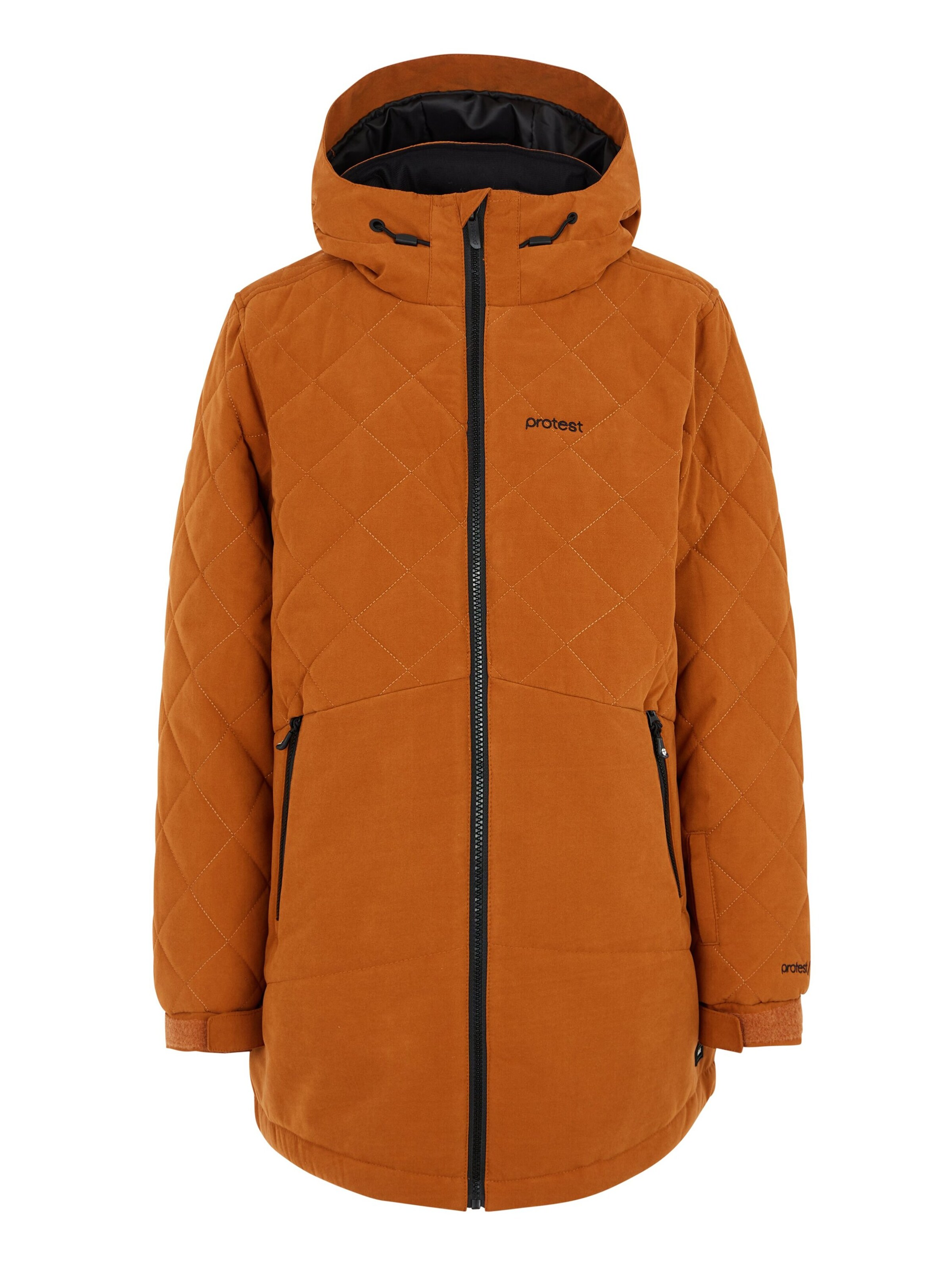 PROTEST Athletic Jacket 'PRTTAMIRES JR' in Brown: front