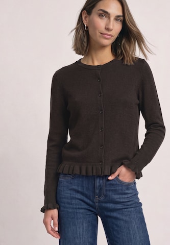 STREET ONE Strickjacke in Braun: Vorderseite