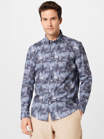 DRYKORN Regular fit Overhemd 'LOKEN' in Blauw: voorkant
