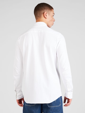 balta Abercrombie & Fitch Priglundantis modelis Marškiniai