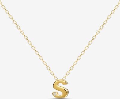 MOSUO JEWELLERY Kette 'Initial Diamant' in gold, Produktansicht