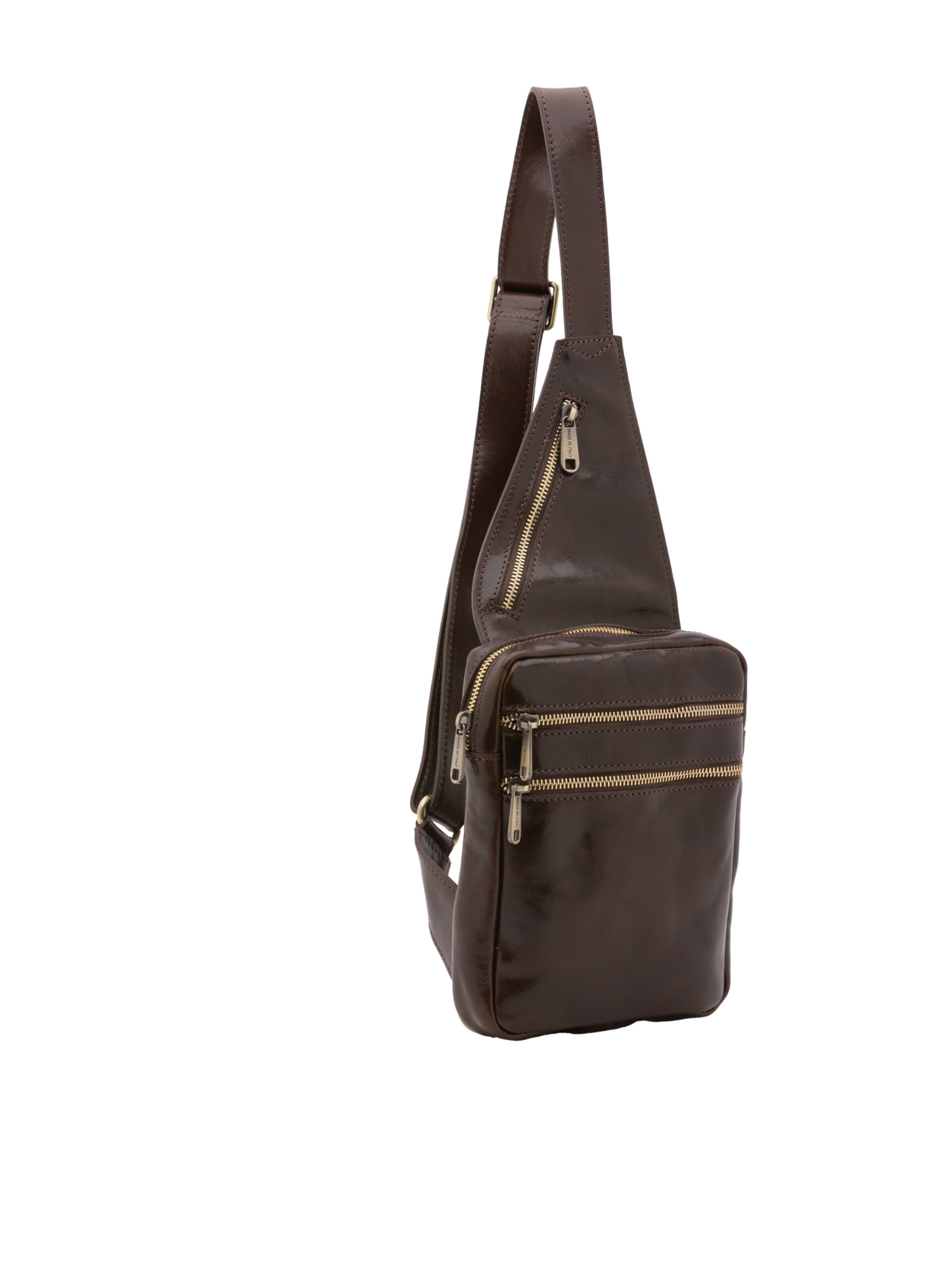 Borsa a tracolla di Viola Castellani in marrone: frontale