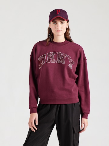 DKNY Performance Спортивный свитшот в Красный: спереди