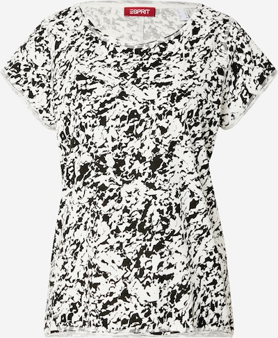 ESPRIT T-shirt i svart / vit, Produktvy