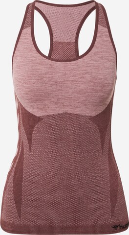 Hummel Sporttop in Roze: voorkant