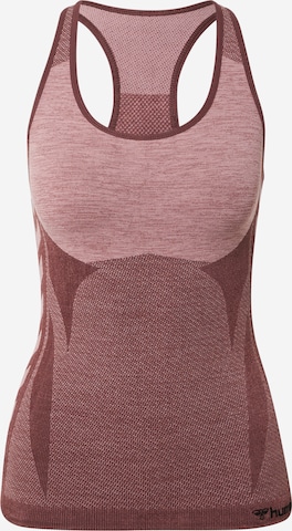 Hummel Sporttop in Roze: voorkant