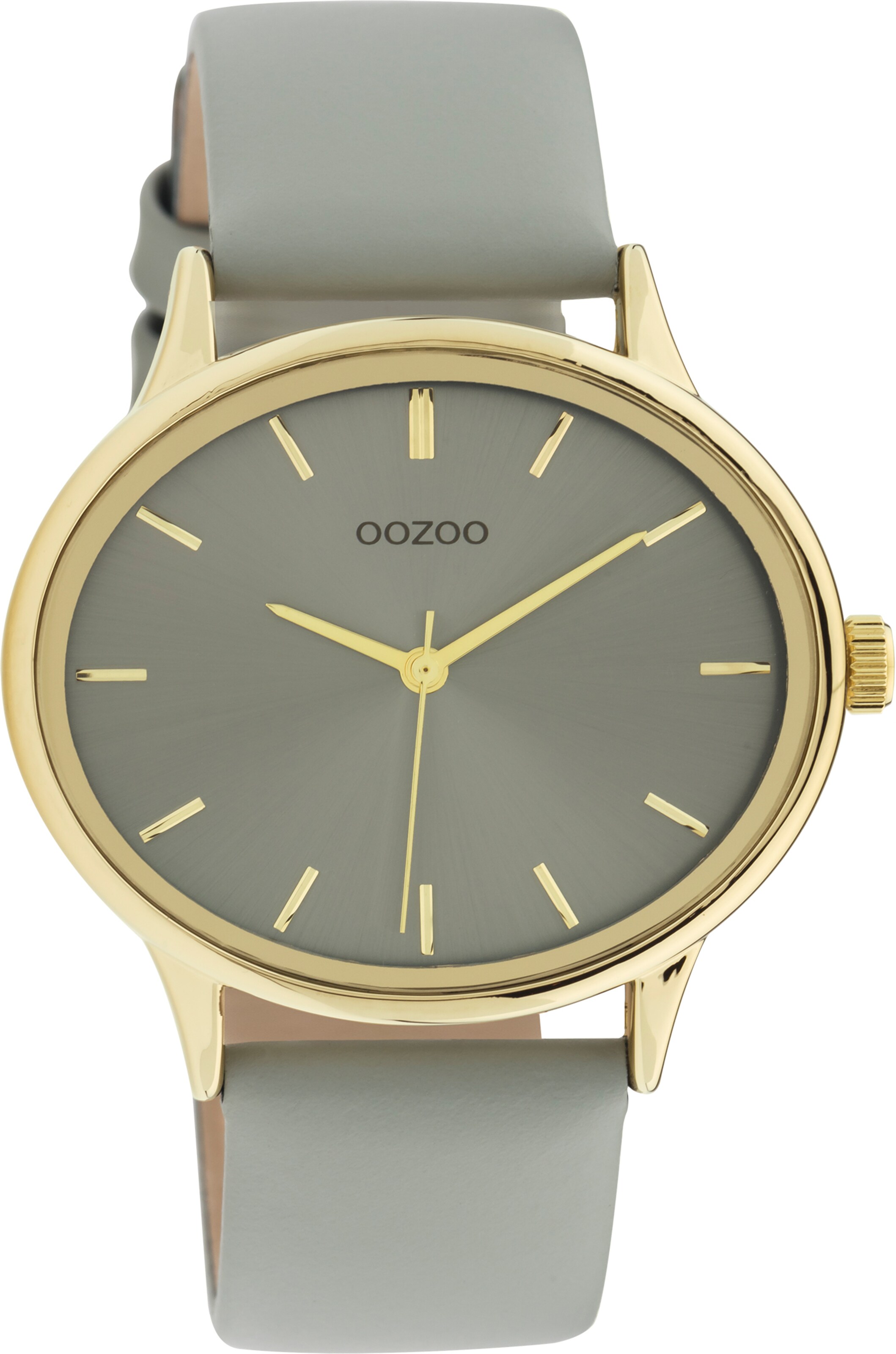 OOZOO Analoguhr in Gold: Vorderseite