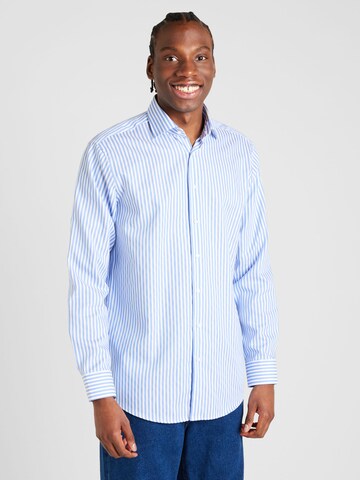 Coupe regular Chemise SEIDENSTICKER en bleu : devant