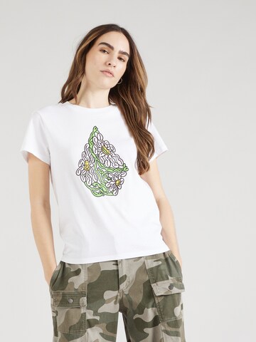 Maglietta 'RADICAL DAZE' di Volcom in bianco: frontale