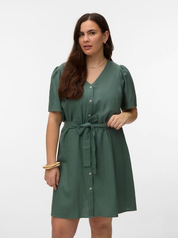 Vero Moda Curve Jurk 'VMCMymilo' in Groen: voorkant