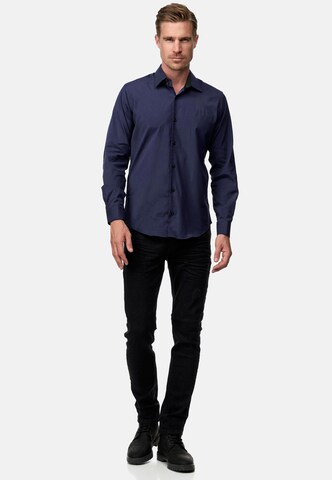 Rusty Neal Regular fit Overhemd in Blauw
