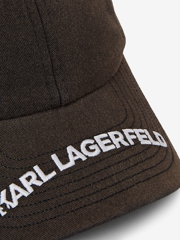 Karl Lagerfeld Czapka z daszkiem w kolorze czarny