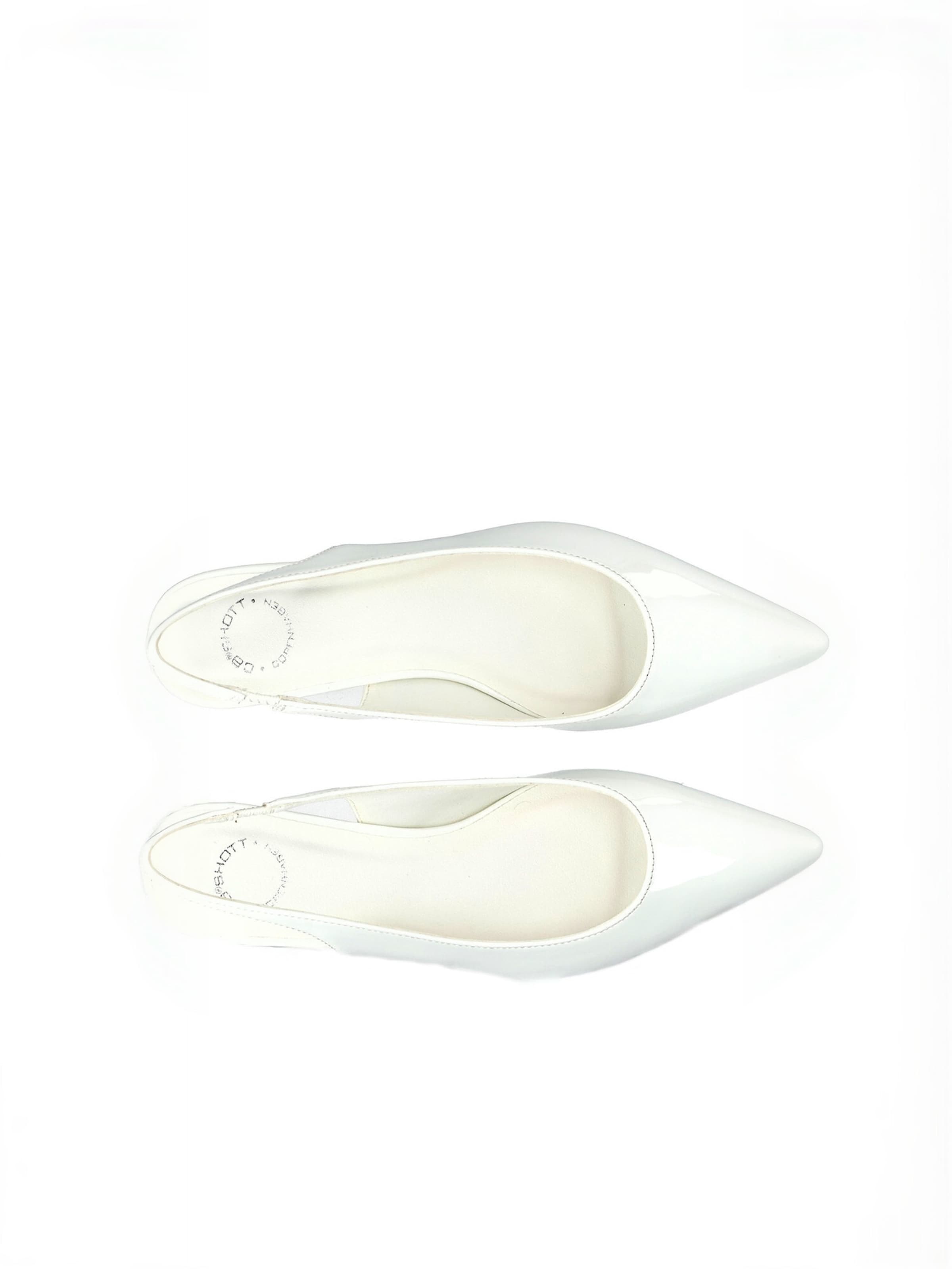Ca'Shott - Sapatos abertos atrás ' CASANDREA ' em branco: topo