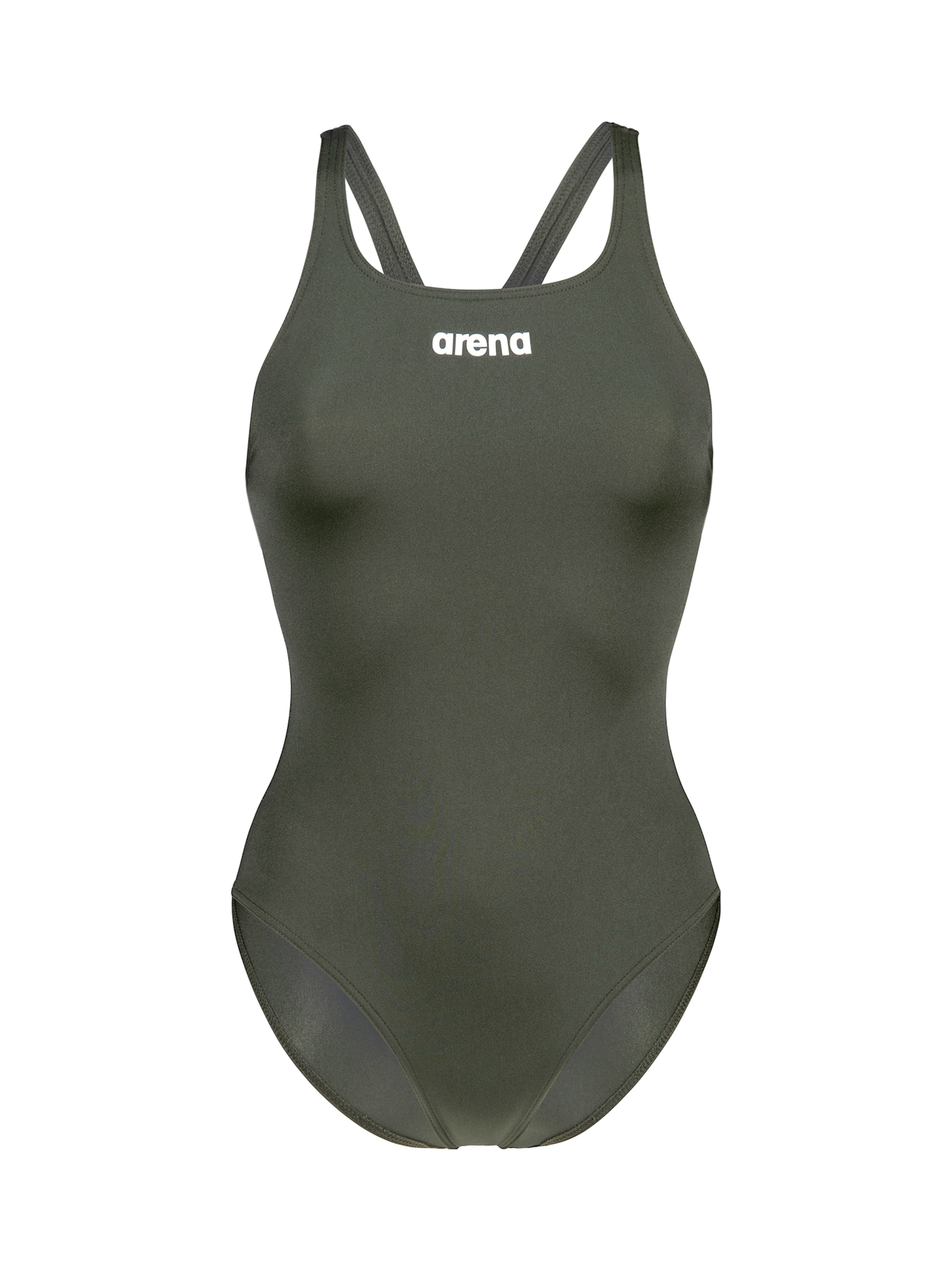 ARENA Jednodielne plavky 'TEAM PRO SOLID' - Zelená: predná strana