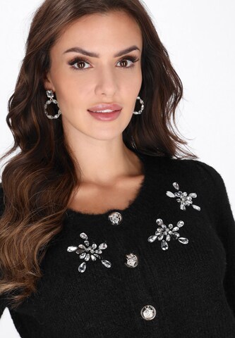 faina Knit cardigan in Black