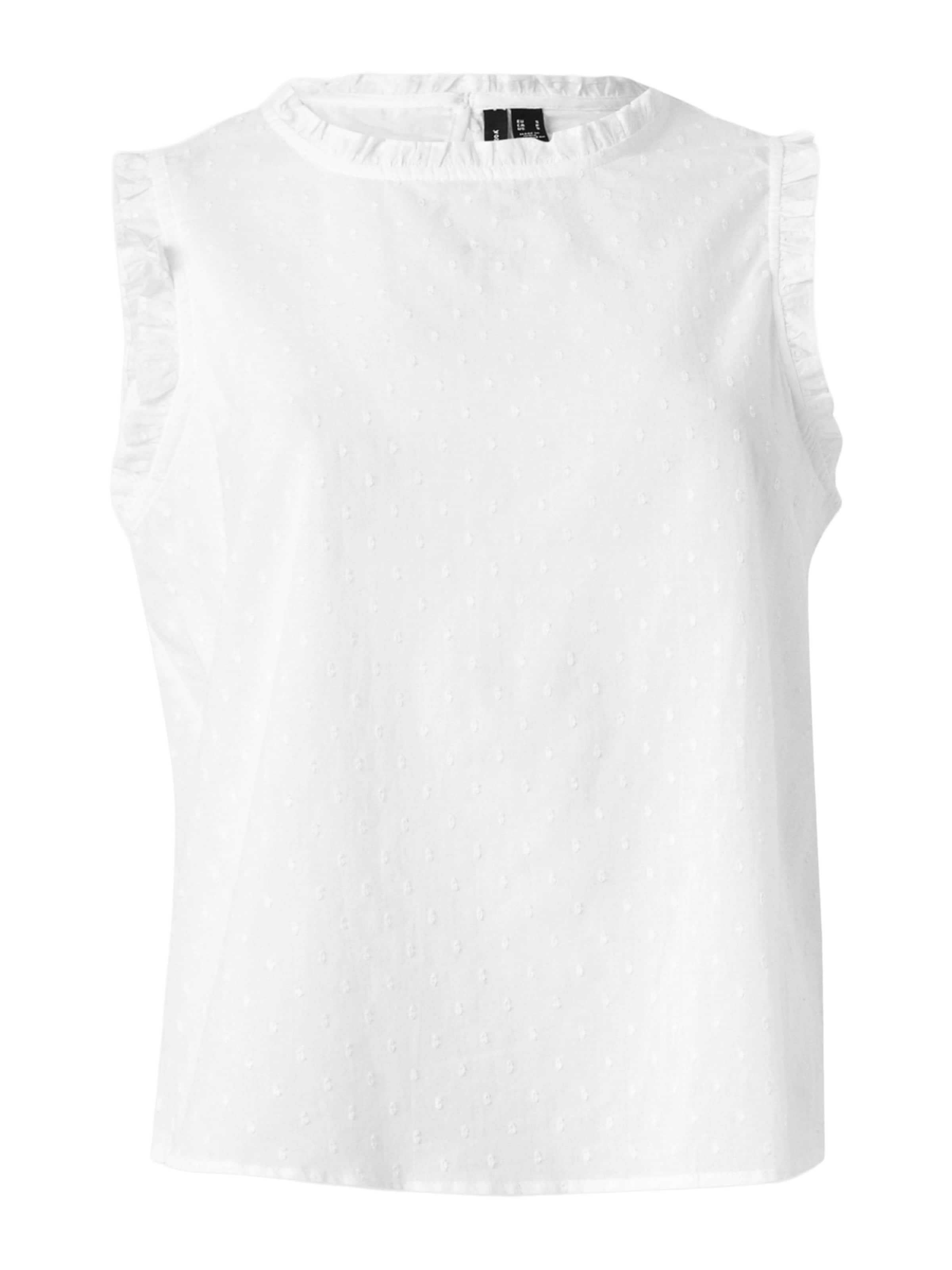 VERO MODA - Blusa 'VMTRINE' en blanco: frente